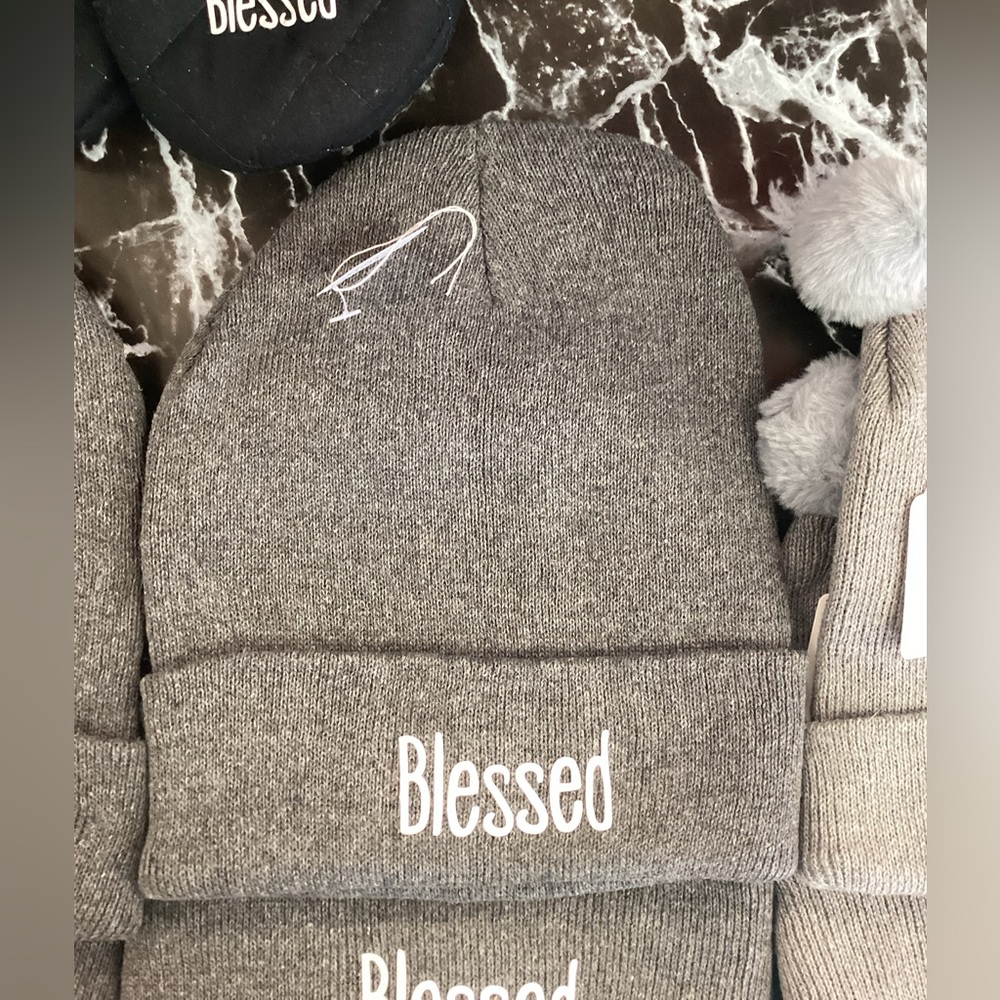Blessed adult beanie
